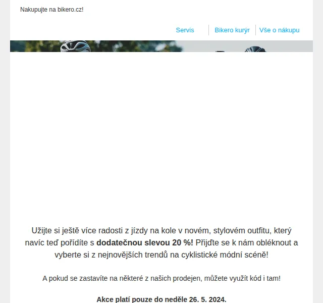 czbikero: 20% sleva na oblečení – červenec 2026 | Nuslet.cz