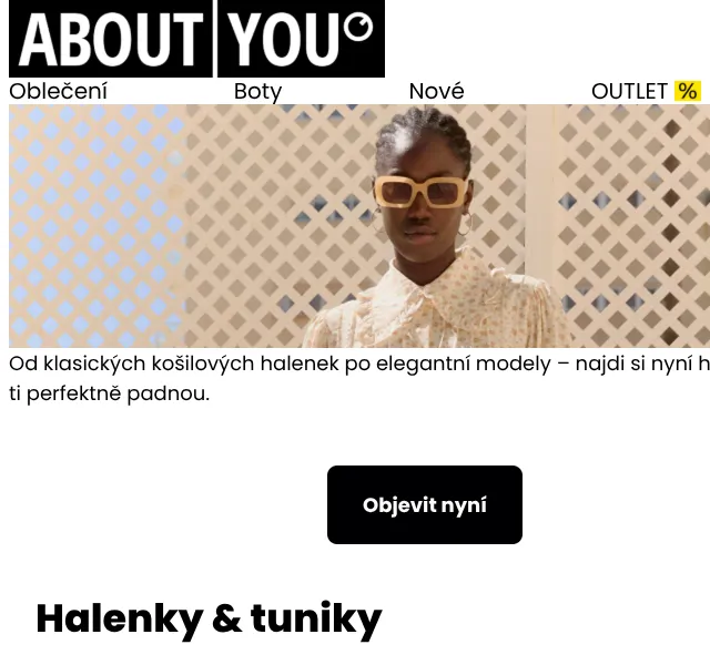 ABOUT YOU: Halenky od klasických po elegantní – srpen 2026