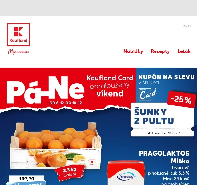Kaufland: Prodloužený víkend s Kartou – prosinec 2023 | Nuslet.cz