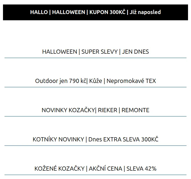 Eliteshoes: Halloweenské slevy až 42 % – červen 2026 | Nuslet.cz