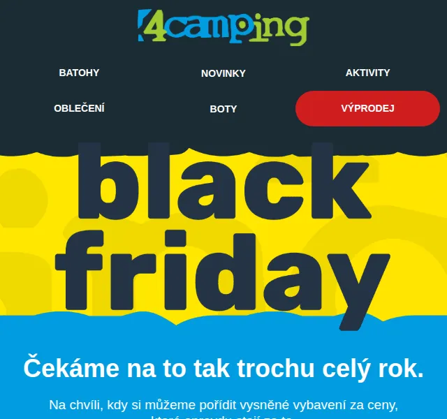 4camping.cz: Black Friday slevy na outdoor – červen 2026 | Nuslet.cz