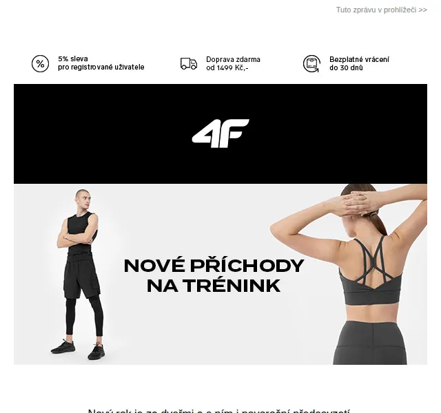 4Fstore.cz: Novoroční sportovní výbava – červen 2026 | Nuslet.cz