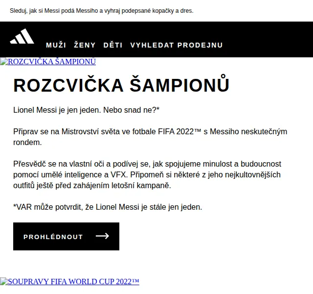 adidas: Messiho kopačky a dres k výhře – červen 2022 | Nuslet.cz