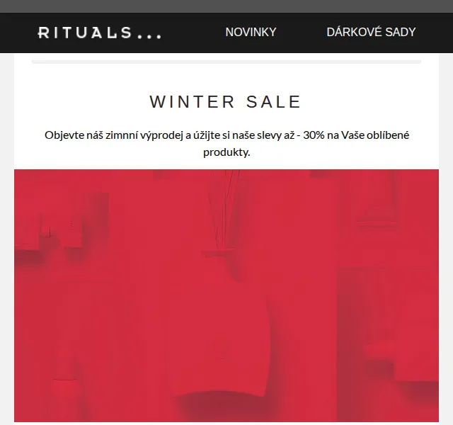 Rituals Winter Sale: sleva až 30 % – červen 2026 | Nuslet.cz