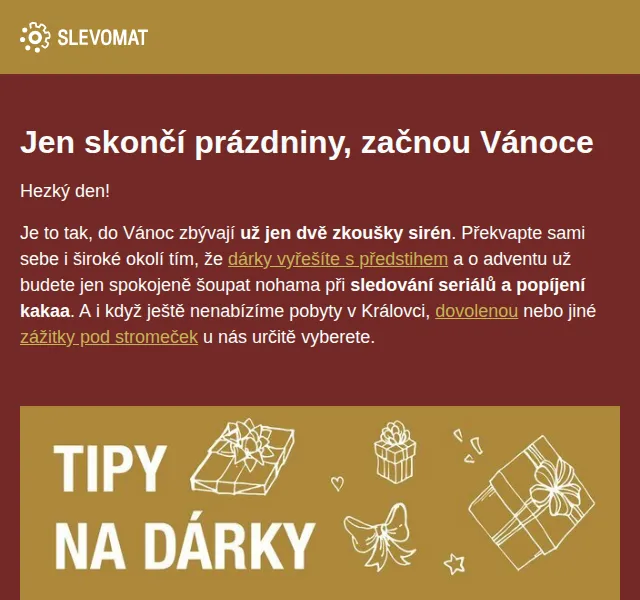 Slevomat: Tipy na dárky sleva – červen 2026 | Nuslet.cz