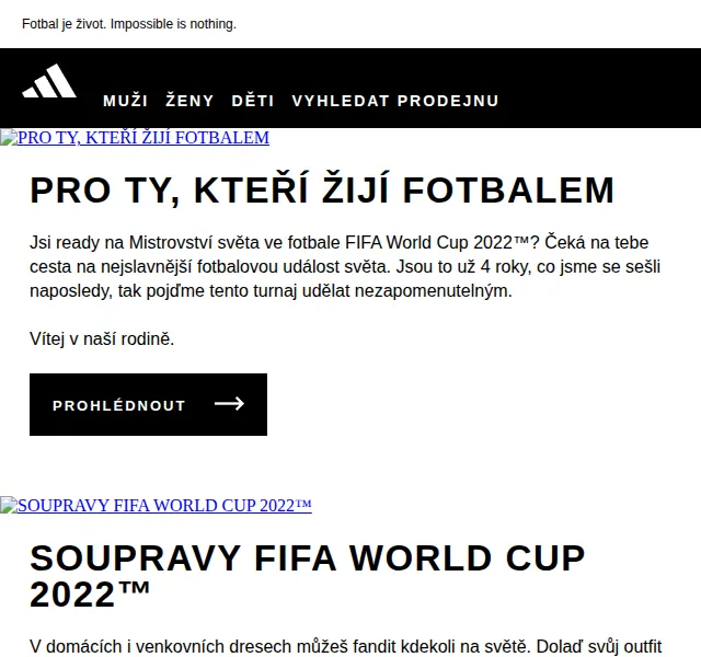 Adidas: Mistrovství světa ve fotbale FIFA – červen 2026 | Nuslet.cz