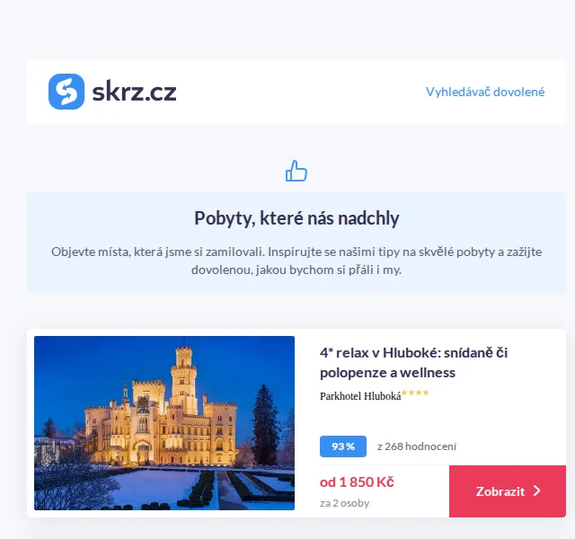 Skrz: Dovolená v Hluboké, Znojmě, Luhačovicích – červen 2026 | Nuslet.cz