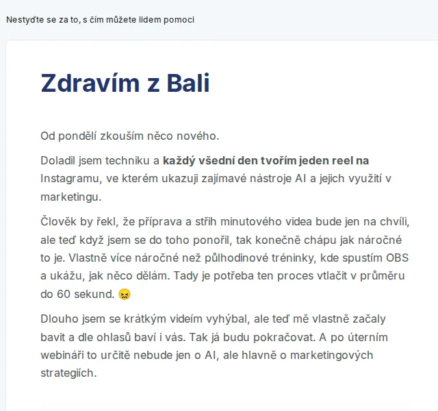 David Lörincz: AI nástroje a marketingová strategie – červenec 2026 | Nuslet.cz