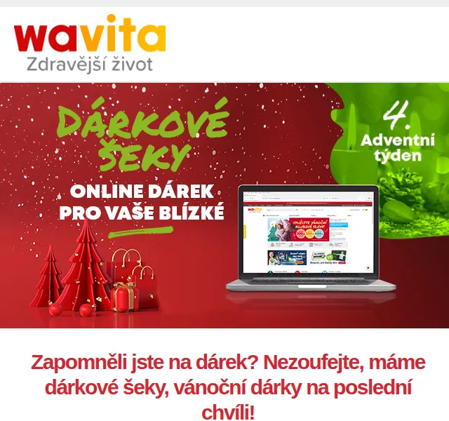 Wavita: Dárkové šeky a Walmark Omega-3 FORTE – červen 2026 | Nuslet.cz