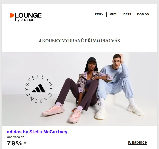 Lounge by Zalando: sleva až 80 % na adidas, Tamaris & Mustang – červen 2026 | Nuslet.cz