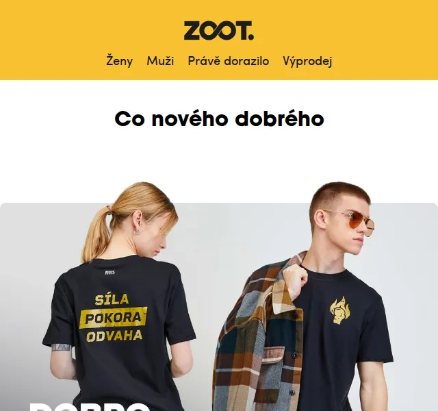 ZOOT: Tričko DOBRO. pro Viki Jílkovou – červen 2026 | Nuslet.cz