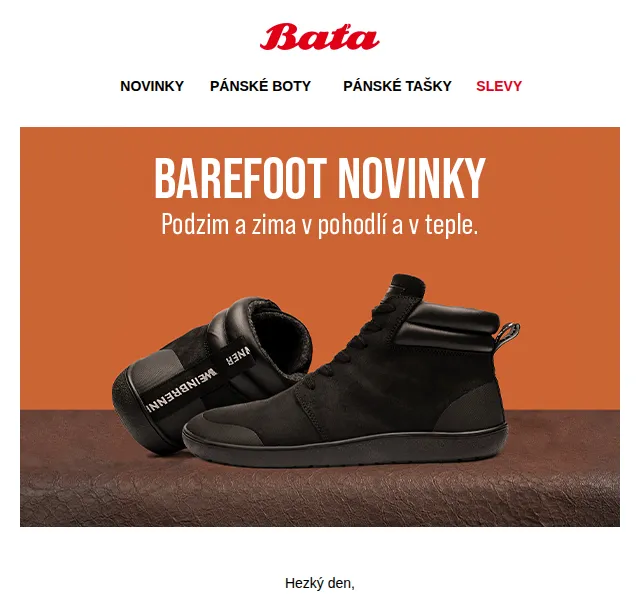 Baťa: Podzimní a zimní barefoot novinky – červen 2026 | Nuslet.cz