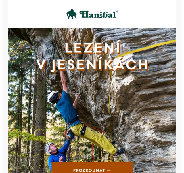 Hanibal.cz: Lezení v Jeseníkách s Filipem Zaoralem – červen 2026 | Nuslet.cz