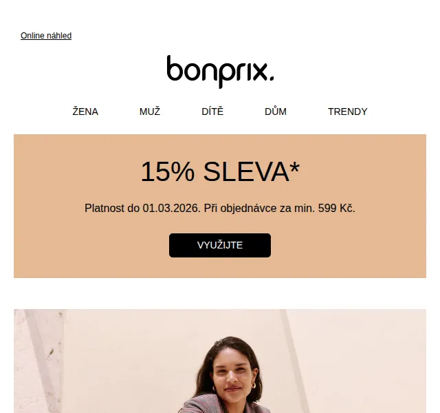 Bonprix: 15% sleva na módu – březen 2026 | Nuslet.cz