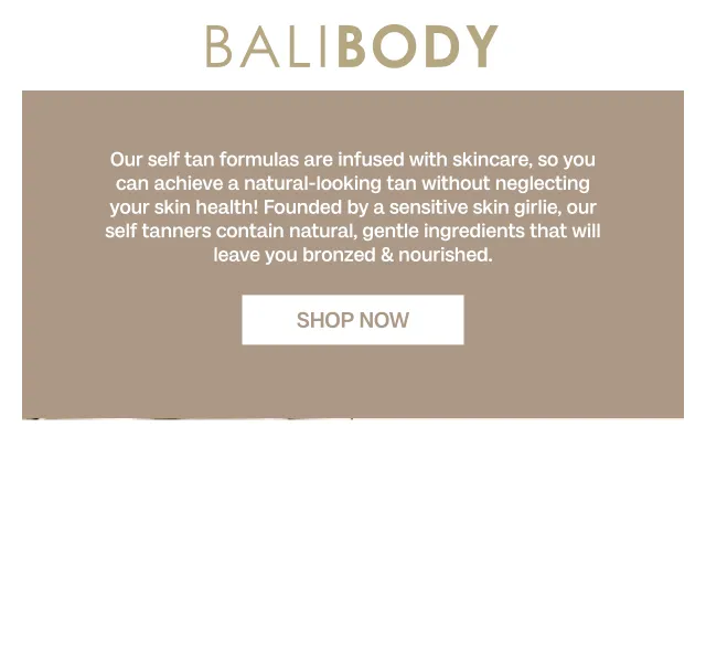 Bali Body: Self tan pro citlivou pleť – červen 2026 | Nuslet.cz