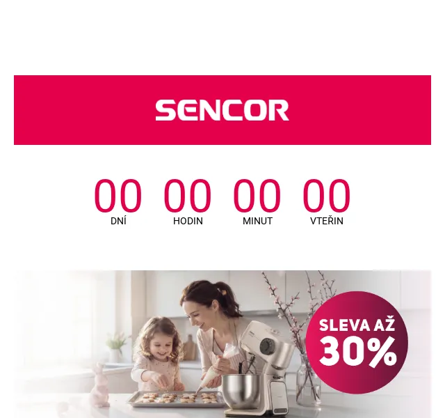 Sencor: Kuchyňské roboty se slevou až 30 % – červen 2026 | Nuslet.cz