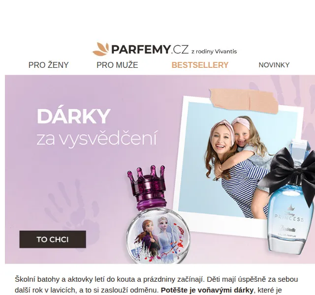 Parfemy.cz: Voňavé dárky za vysvědčení – červen 2026 | Nuslet.cz