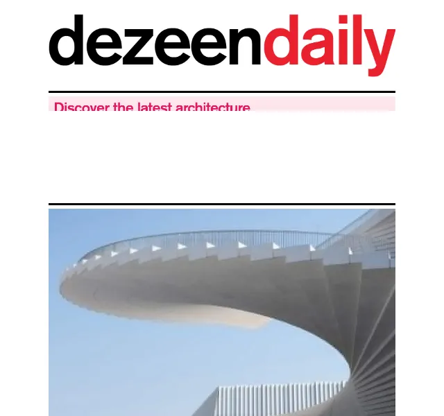 Dezeen Daily: novinky z architektury a designu – červenec 2026 | Nuslet.cz