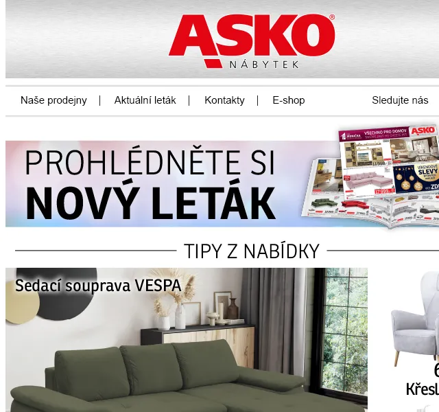 Asko Nábytek: novinky ze světa nábytku – červen 2026 | Nuslet.cz