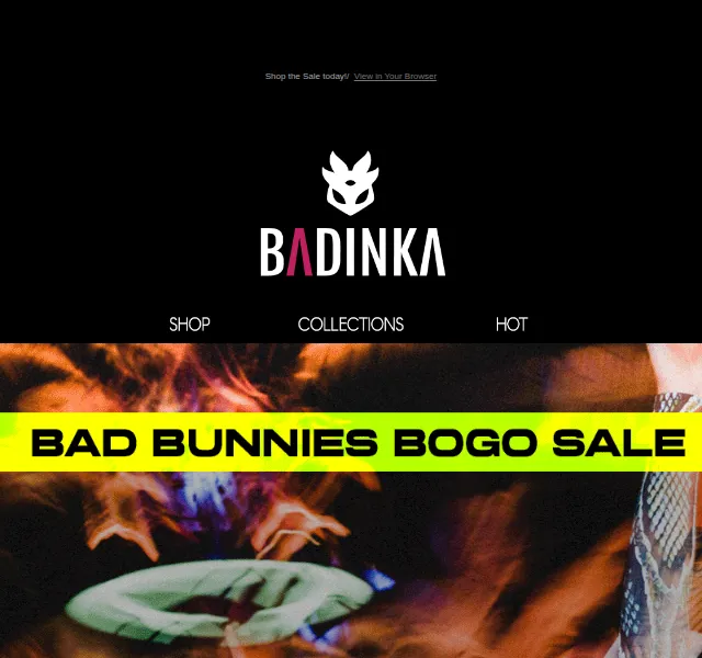 BADINKA: Bad Bunnies BOGO – druhá polovička za 50 % sleva – červen 2026 | Nuslet.cz