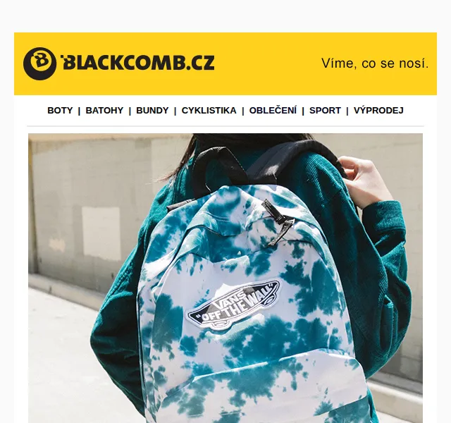 Blackcomb.cz: Slevy na školní a městské batohy Vans, Fjällräven – červen 2026 | Nuslet.cz
