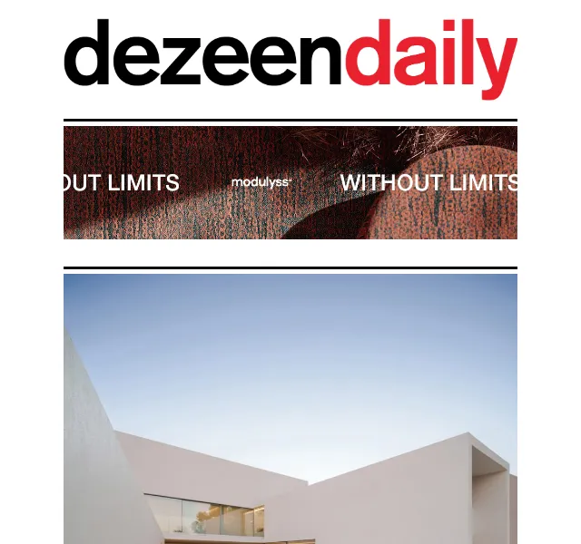 Dezeen Daily: Nová kolekce architektury a designu – červen 2026 | Nuslet.cz