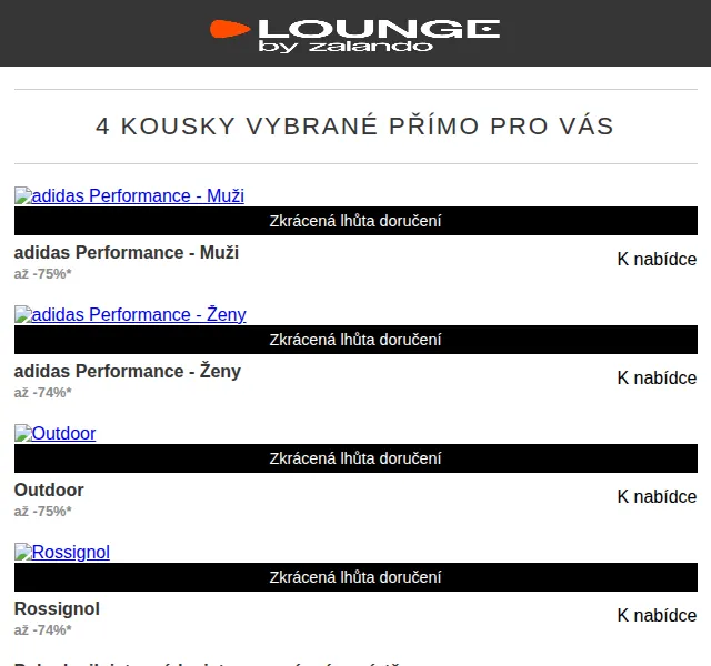 Lounge by Zalando: Adidas, Salomon a Rossignol – červen 2026 | Nuslet.cz