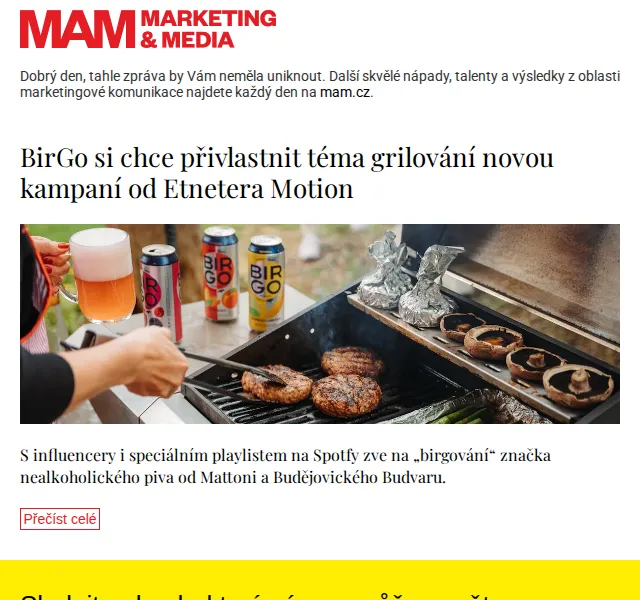 Marketing & Media: BirGo kampaň od Etnetera Motion – červen 2026 | Nuslet.cz