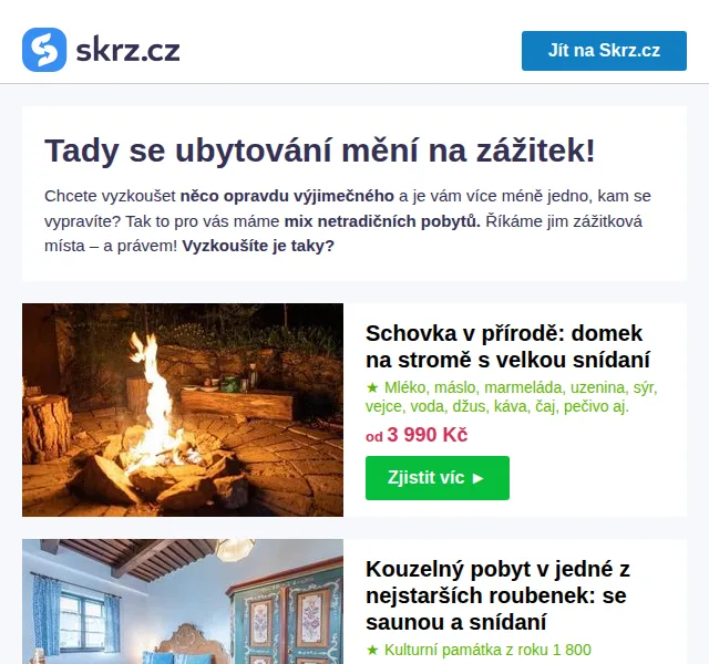 Vánoce na Skrz: ubytování s wellness od 2 990 Kč – červen 2026 | Nuslet.cz