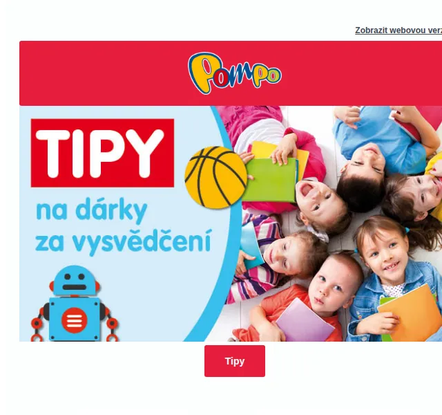 Pompo: Odměna za vysvědčení – hračky sleva až 38 % – červen 2026 | Nuslet.cz