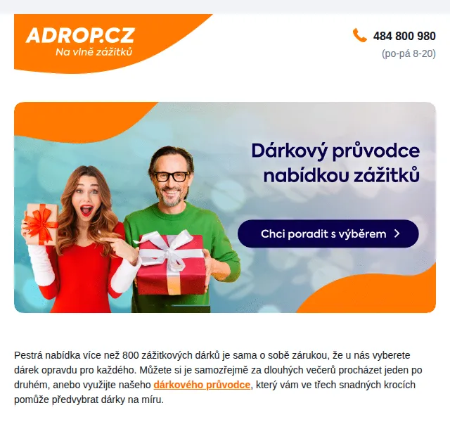 Adrop: Zážitkový dárkový průvodce – červen 2026 | Nuslet.cz