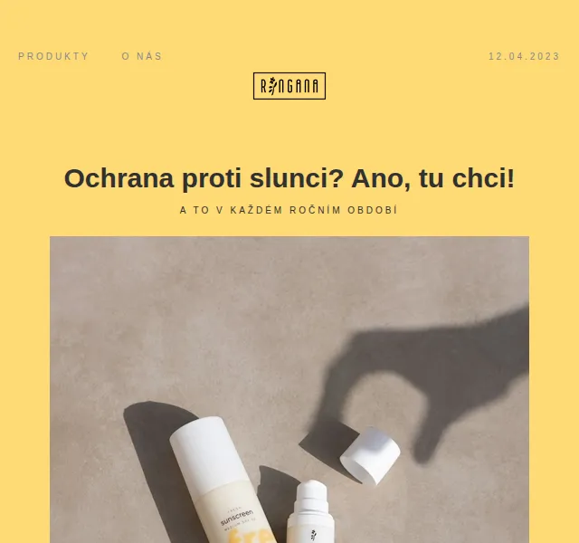 RINGANA: 10% sleva na opalovací produkty – duben 2023 | Nuslet.cz