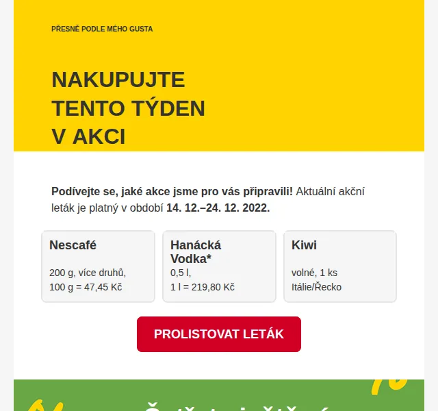 Billa: Až 65% slevy v novém letáku – prosinec 2026 | Nuslet.cz