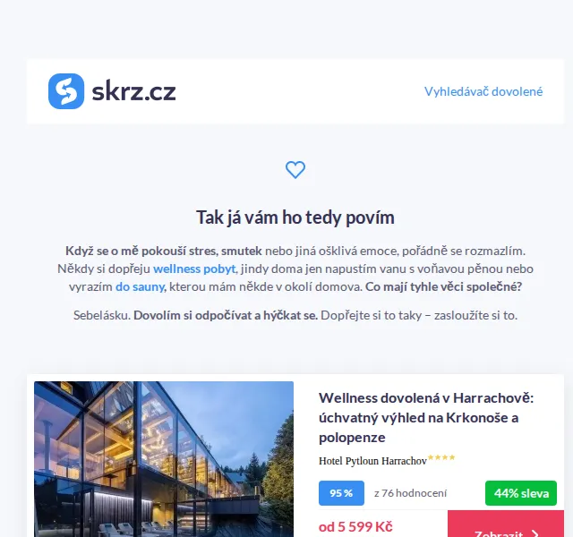 Vánoce na Skrz: Wellness pobyty se slevou až 44 % – červenec 2026 | Nuslet.cz