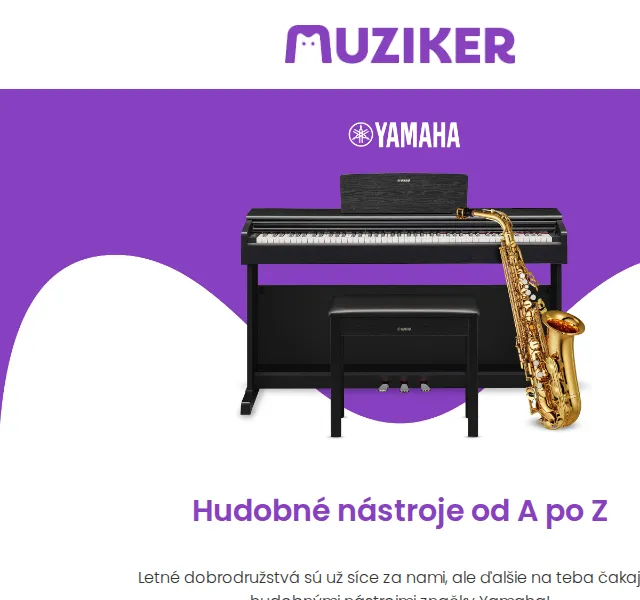 Muziker: Hudební nástroje Yamaha – červen 2026 | Nuslet.cz