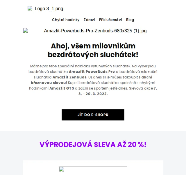 Amazfit.cz: Sleva 20 % na sluchátka PowerBuds Pro a Zenbuds – červen 2026 | Nuslet.cz