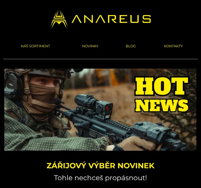 ANAREUS: Specna Arms Colt + OBLIVION převody – září 2026