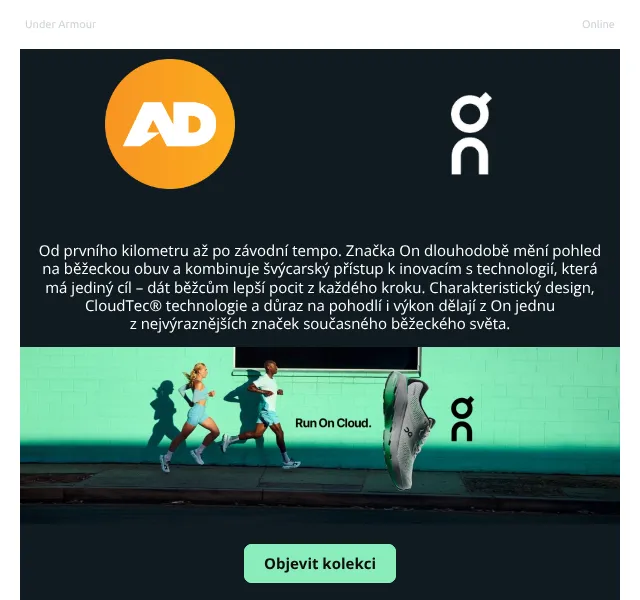 AD Sport: běžecké boty On CloudTec – srpen 2026