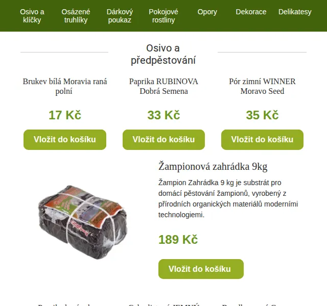 Truhlíkov.cz: Osivo zeleniny, bylinek a letniček – červenec 2026 | Nuslet.cz