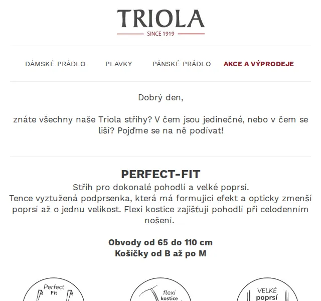 Triola: Který střih podprsenky je pro vás? – červen 2026 | Nuslet.cz