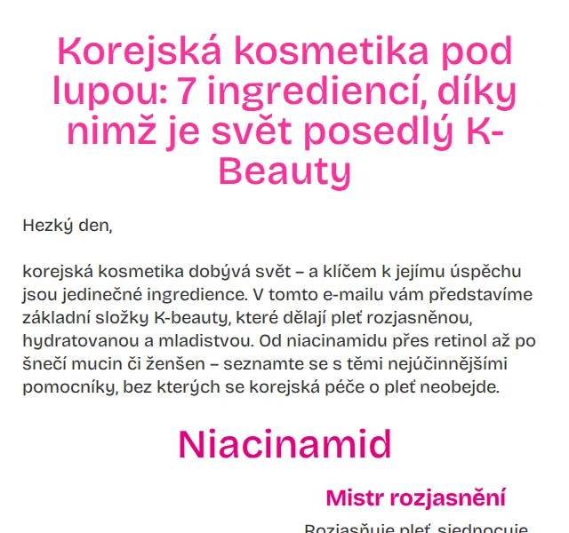 Pilulka.cz: 7 hvězdných ingrediencí korejské kosmetiky – červenec 2026 | Nuslet.cz