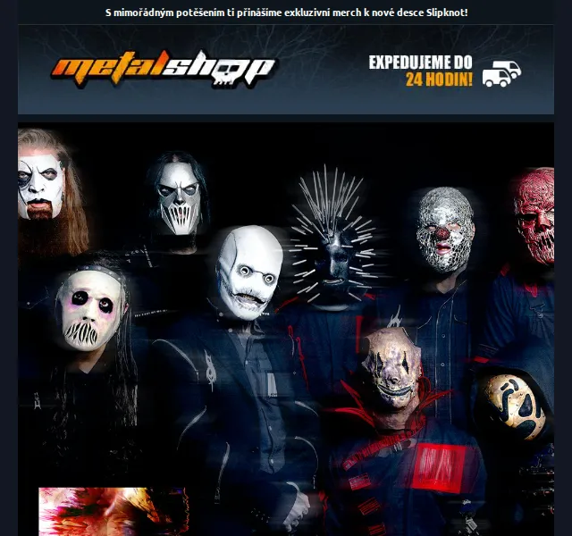 METALSHOP: Slipknot merch k desce The End So Far – červen 2026 | Nuslet.cz
