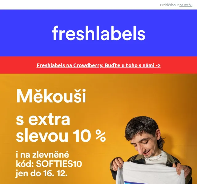 Freshlabels: Mikiny a doplňky s extra 10% slevou – červenec 2026 | Nuslet.cz