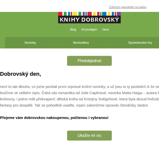 KnihyDobrovsky.cz: Knižní novinky červen 2026 – Caplinová, Haig | Nuslet.cz