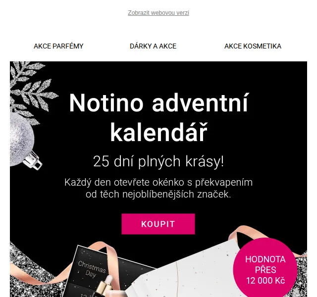 Notino: Adventní kalendář s produkty za 12 000 Kč – červen 2026 | Nuslet.cz