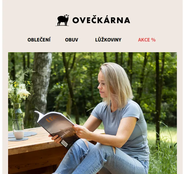 Ovečkárna: léto v pohodlí – slevy až 30 % – červen 2026 | Nuslet.cz