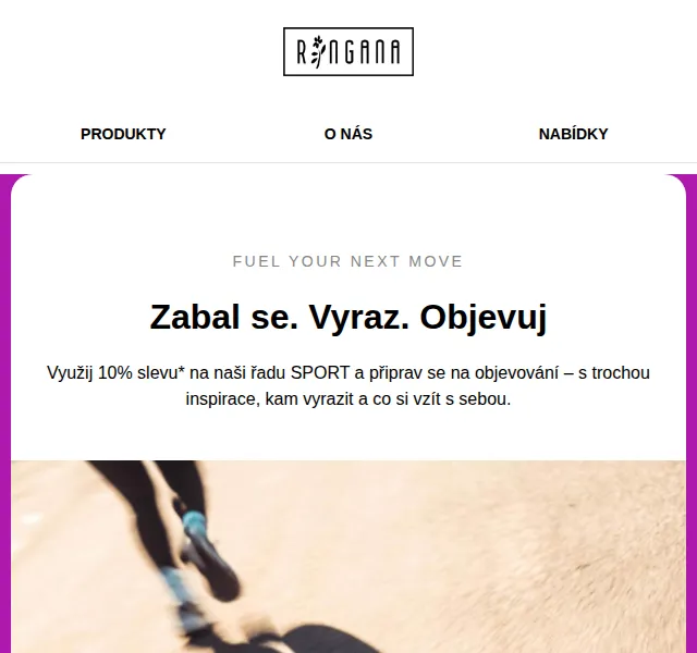 10% sleva na řadu SPORT - Ringana