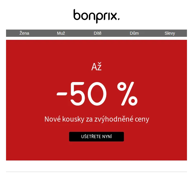 bonprix: Až -50 % ve slevách – červen 2026 | Nuslet.cz