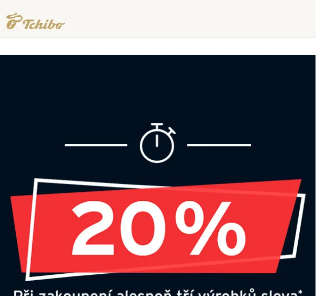Tchibo: Sleva 20 % při nákupu 3 produktů – červen 2026 | Nuslet.cz
