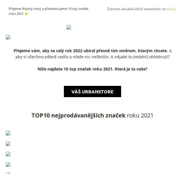 UrbanStore: Top 10 značek roku 2021 – červen 2026 | Nuslet.cz